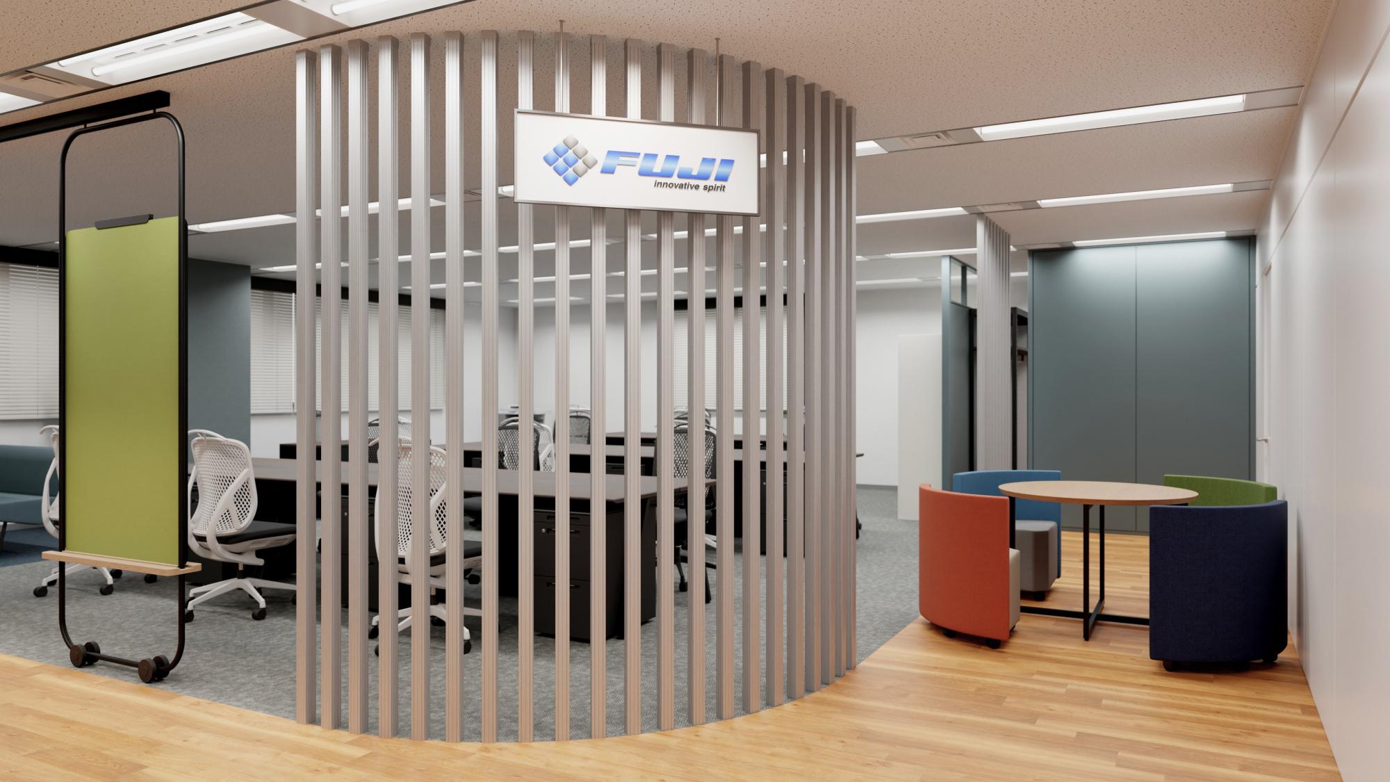先進技術を体現する、フレキシブルなワークプレイスデザイン｜施工事例